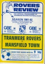 Tranmere Rovers v Mansfield Town 05-Dec-1981