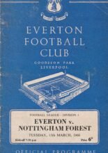 Everton v Nottingham Forest 15-Mar-1966