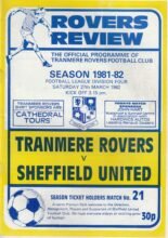 Tranmere Rovers v Sheffield United 27-Mar-1982
