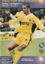 Torquay United v Shrewsbury Town 17-Sep-2002