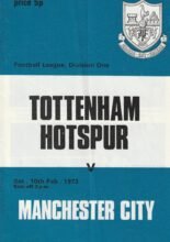 Tottenham Hotspur v Manchester City 10-Feb-1973