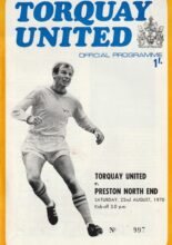 Torquay United v Preston North End 22-Aug-1970