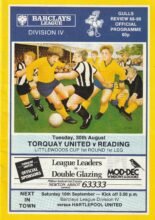 Torquay United v Reading 30-Aug-1988