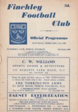 Finchley v Tooting & Mitcham United 21-Feb-1959