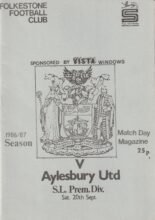 Folkestone v Aylesbury United 20-Sep-1986