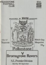 Folkestone v Bromsgrove Rovers 06-Sep-1986