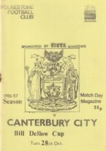 Folkestone v Canterbury City 28-Oct-1986