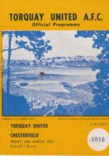 Torquay United v Chesterfield 20-Mar-1964