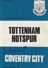 Tottenham Hotspur v Coventry City 12-Aug-1972