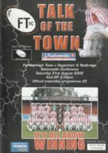 Farnborough Town v Dagenham & Redbridge 31-Aug-2002