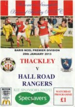 Thackley v Hall Road Rangers 29-Jan-2013