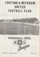 Tooting & Mitcham United v Hayes 08-Mar-1986