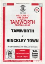 Tamworth v Hinckley Town 13-Nov-1993
