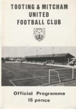 Tooting & Mitcham United v Leatherhead 18-Aug-1981