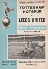 Tottenham Hotspur v Leeds United 14-Feb-1970