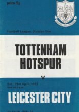 Tottenham Hotspur v Leicester City 21-Apr-1973
