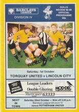 Torquay United v Lincoln City 01-Oct-1988