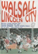 Walsall v Lincoln City 05-Nov-1991