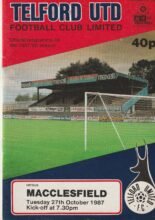 Telford United v Macclesfield Town 27-Oct-1987