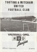 Tooting & Mitcham United v Molesey 04-Jan-1986