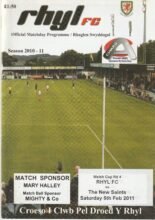 Rhyl v The New Saints 05-Feb-2011