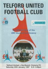 Telford United v Northwich Victoria 25-Jan-1997
