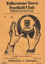 Folkestone Town v Ramsgate Athletic  28-Dec-1963