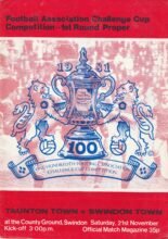 Taunton Town v Swindon Town 21-Nov-1981