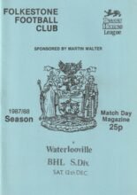 Folkestone v Waterlooville 12-Dec-1987