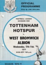 Tottenham Hotspur v West Bromwich Albion 17-Feb-1971
