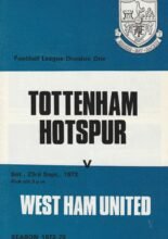 Tottenham Hotspur v West Ham United 23-Sep-1972