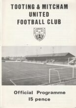 Tooting & Mitcham United v Woking 08-Sep-1981