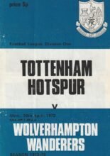 Tottenham Hotspur v Wolverhampton Wanderers 30-Apr-1973