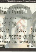 Fulham v Arsenal 11-Sep-2004