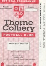 Thorne Colliery Revue 1996-97
