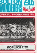 Bolton Wanderers v Norwich City 23-Sep-1978