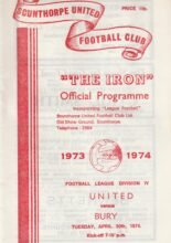 Scunthorpe United v Bury 30-Apr-1974