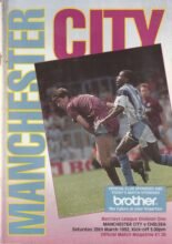 Manchester City v Chelsea  28-Mar-1992