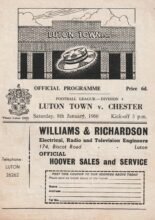 Luton Town v Chester 08-Jan-1966