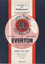 Luton Town v Everton 09-Apr-1975