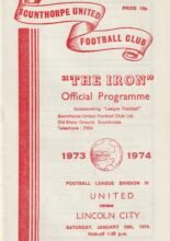 Scunthorpe United v Lincoln City 19-Jan-1974