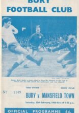 Bury v Mansfield Town 10-Feb-1968