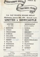 Scunthorpe United v Newcastle United 30-Jan-1974