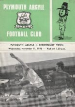 Plymouth Argyle v Shrewsbury Town 11-Nov-1970