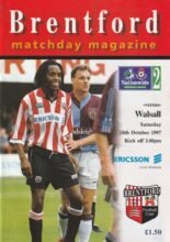 Brentford v Walsall 18-Oct-1997
