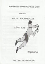 Mansfield Town v Walsall 22-Jul-1997