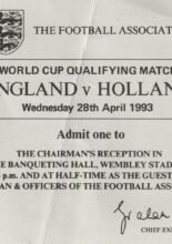 England v Holland  28-Apr-1993