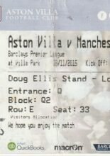 Aston Villa v Manchester City 08-Nov-2015