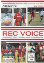Aldershot Town v Andover 11-Mar-2003