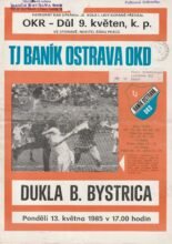 Banik Ostrava v Dukla Banska Bystrica 13-May-1985
